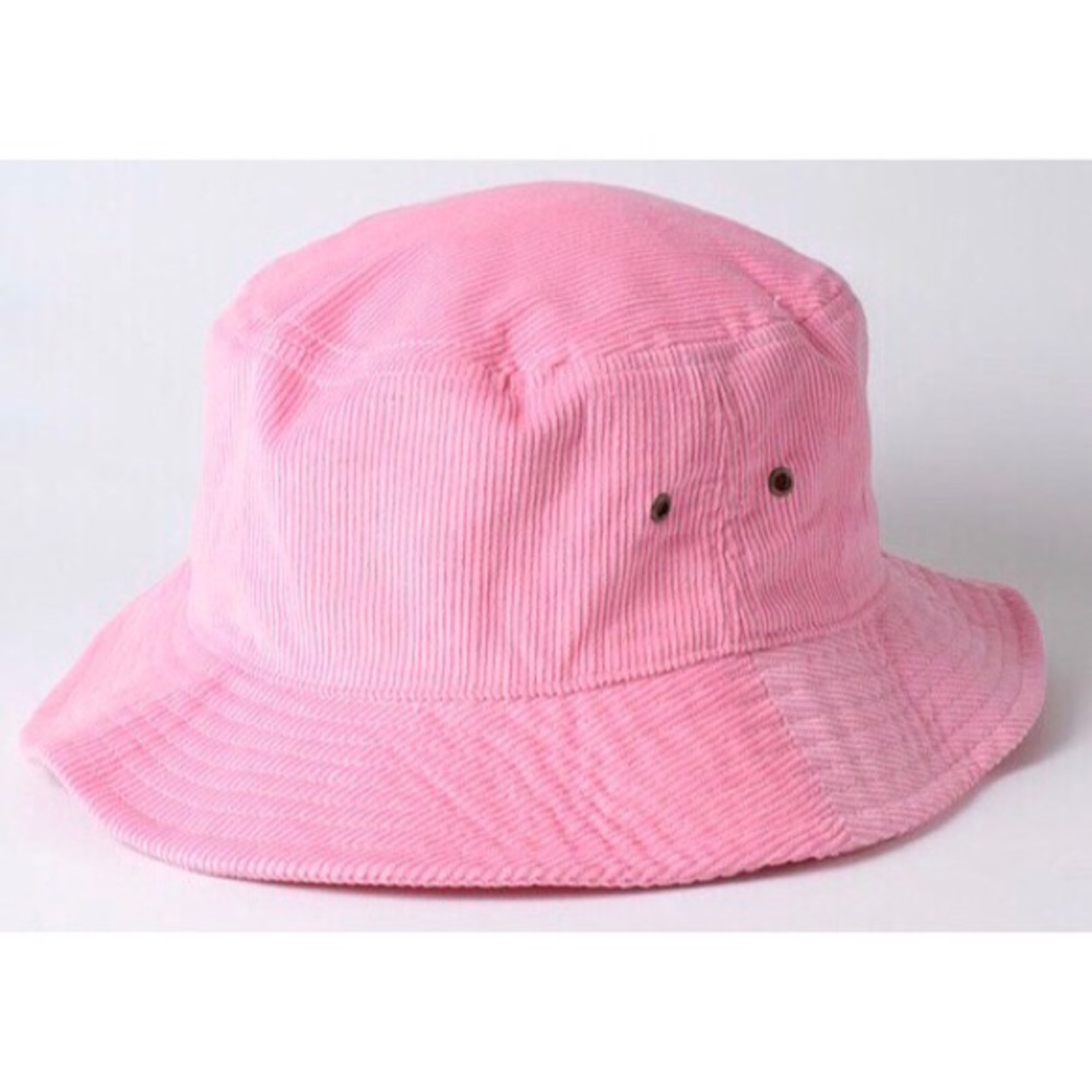 Pink Corduroy Bucket Hat